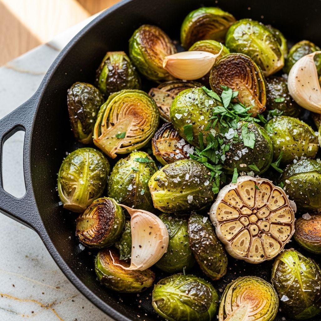Transform simple Brussels sprouts into a beautifully roasted, crispy, and irresistibly tasty side dish for any meal.
