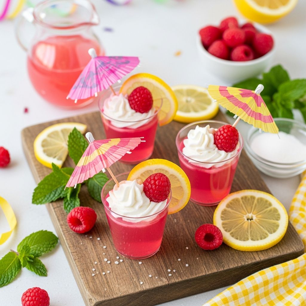 Pink Lemonade Jello Shots Recipe: Fun, Boozy, and Tasty Party Treat Learn how to make eye-catching Pink Lemonade Jello Shots—a perfect blend of sweet, tart, and boozy flavors for your next party.