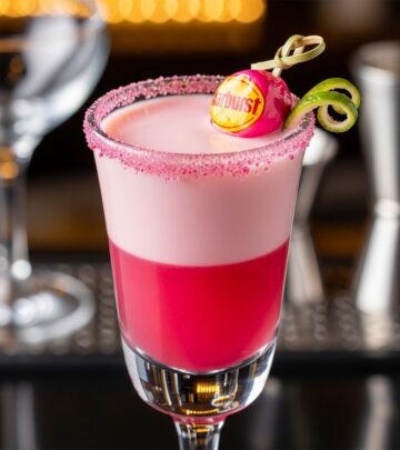 Turn your next party into a playful celebration with this candy-inspired, vibrant, and easy-to-prepare Pink Starburst Shot.