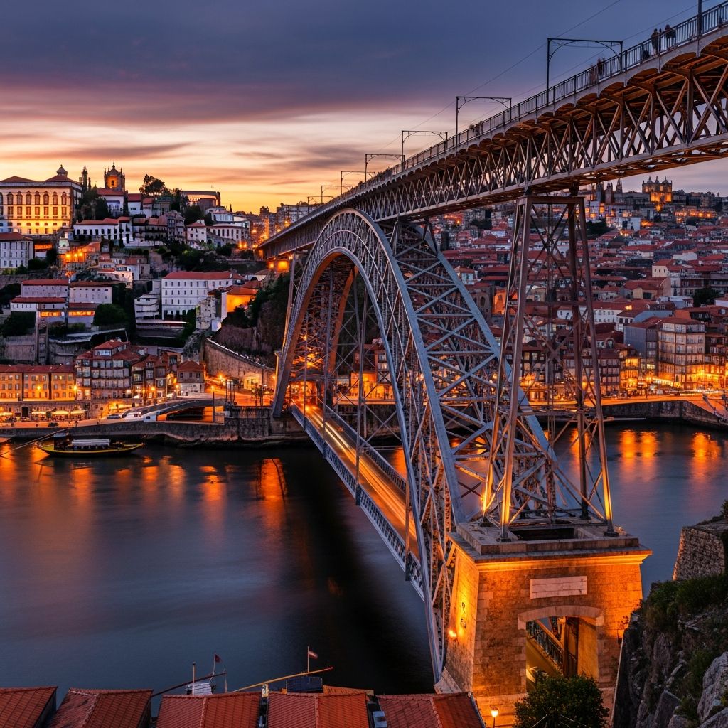 Ponte de Dom Luís I: Porto’s Double-Decker Marvel Uniting Past and Present Discover the engineering icon that connects Porto’s vibrant Ribeira with Gaia’s famous wine cellars, offering panoramic city views and rich historic intrigue.