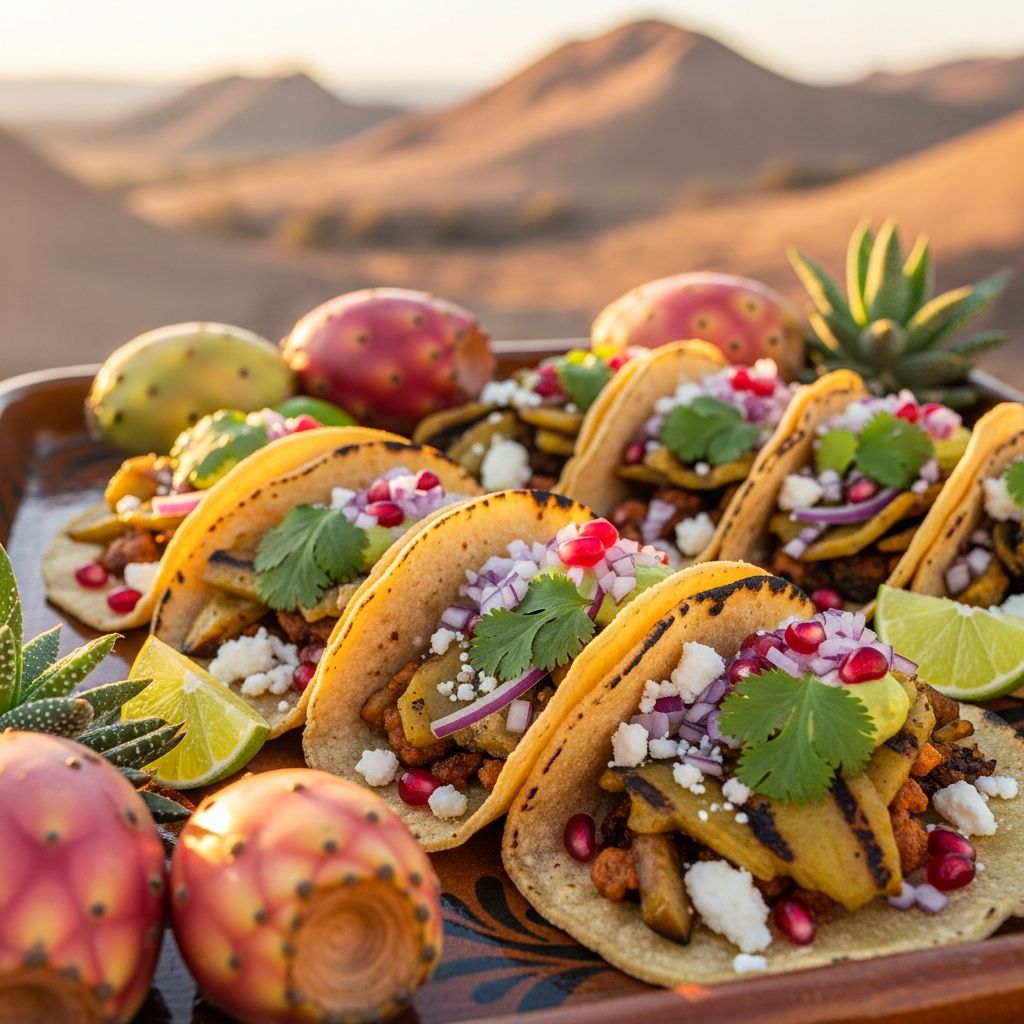 Prickly Pear Tacos: A Desert-Inspired Vegetarian Fiesta Fresh cactus pads, smoky grill flavor, vibrant slaw—discover how to make traditional prickly pear tacos for a true taste of the Southwest.
