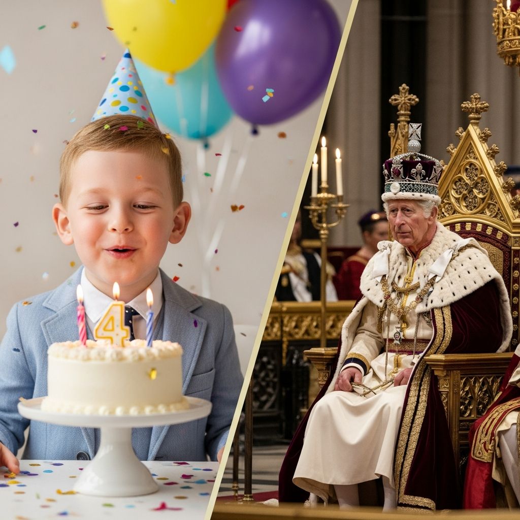 How Prince Archie celebrated turning four on the same day as King Charles's historic coronation ceremony.