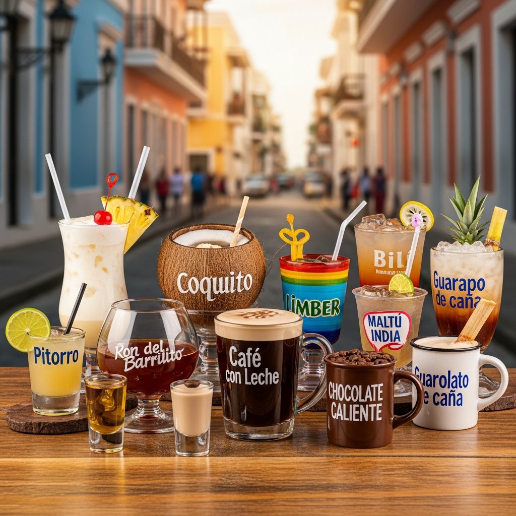 Puerto Rico’s 11 Traditional Drinks and Where to Try Them Discover Puerto Rico’s beloved traditional drinks—rum classics, sweet treats, and local flavors—plus the best places to enjoy them.