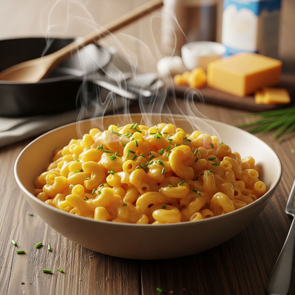 Quick and Essential Stovetop Mac and Cheese A creamy, speedy mac and cheese recipe anyone can master in minutes—using pantry staples, no oven or box required.
