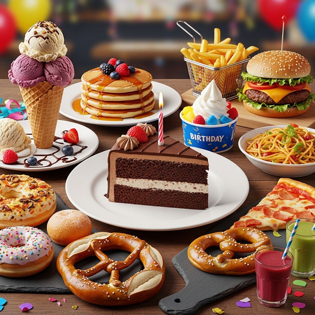 Celebrate your special day with amazing free food deals from top restaurants.