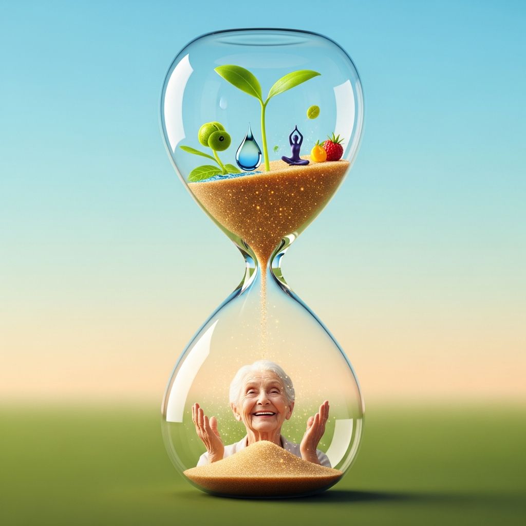Explore the science and strategy of slowing biological aging through lifestyle choices, nutrition, exercise, and stress management.