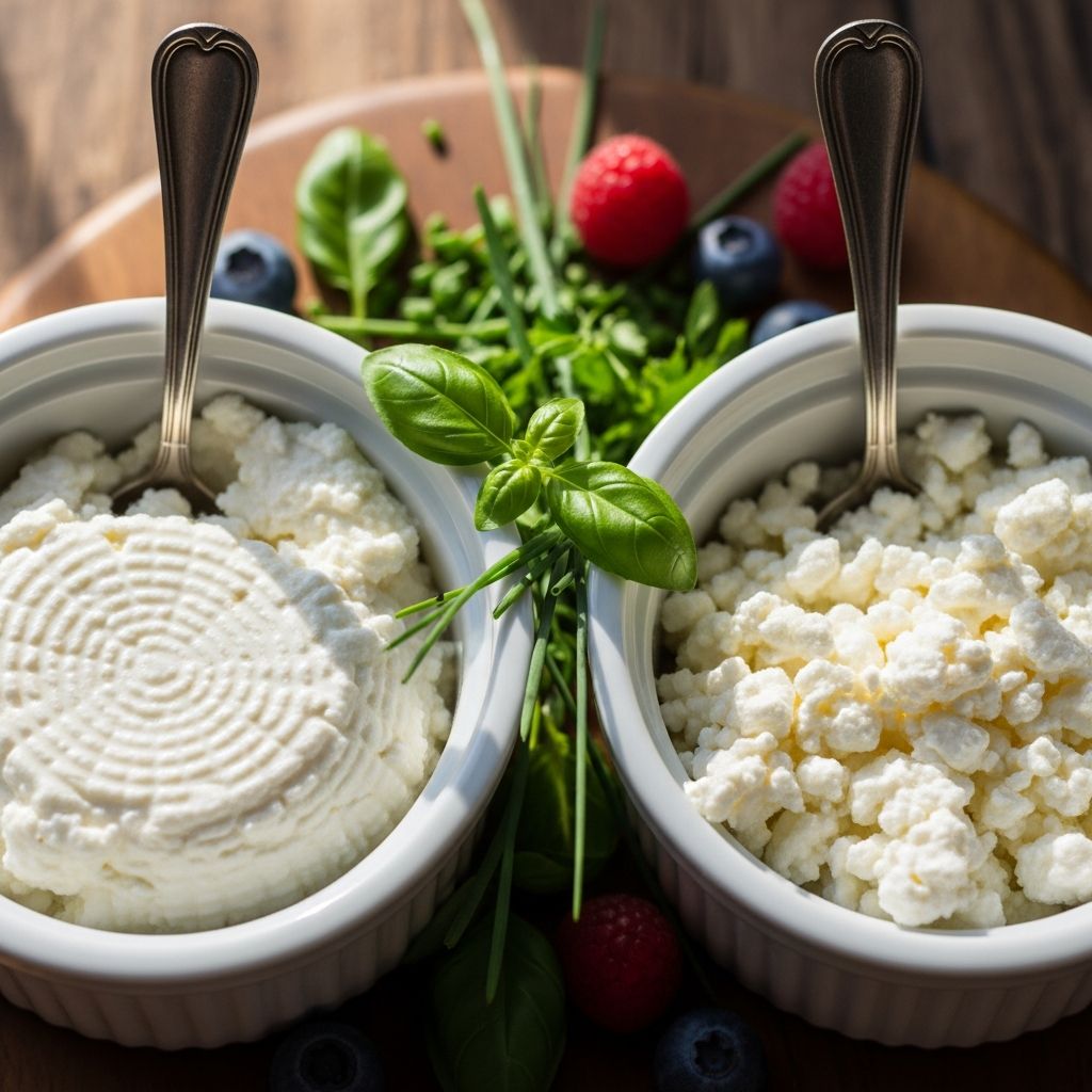 Ricotta vs. Cottage Cheese: Nutrition, Taste, and Culinary Uses Compared Explore the differences, health benefits, and delicious possibilities of ricotta and cottage cheese in your kitchen and diet.