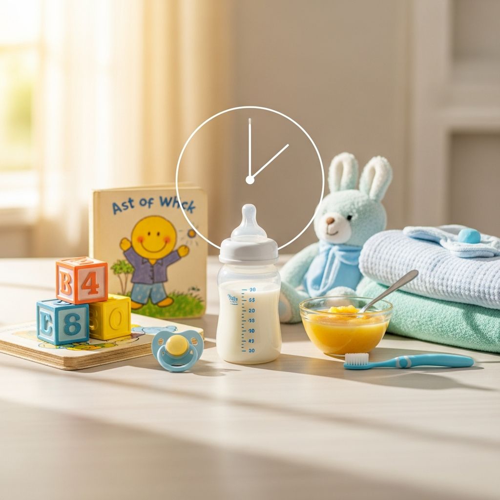 Sample Daily Schedules for 9- and 10-Month-Old Babies Find practical, real-life daily schedules for your 9- or 10-month-old—including meals, naps, bedtime routines, and key activity tips.