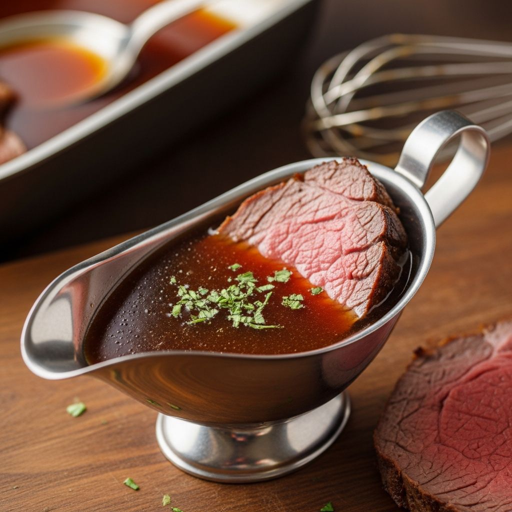 Simple Au Jus Gravy: Classic Recipe & Expert Variations Master the art of making perfectly balanced, richly flavored au jus gravy for roasts, sandwiches, and more at home.