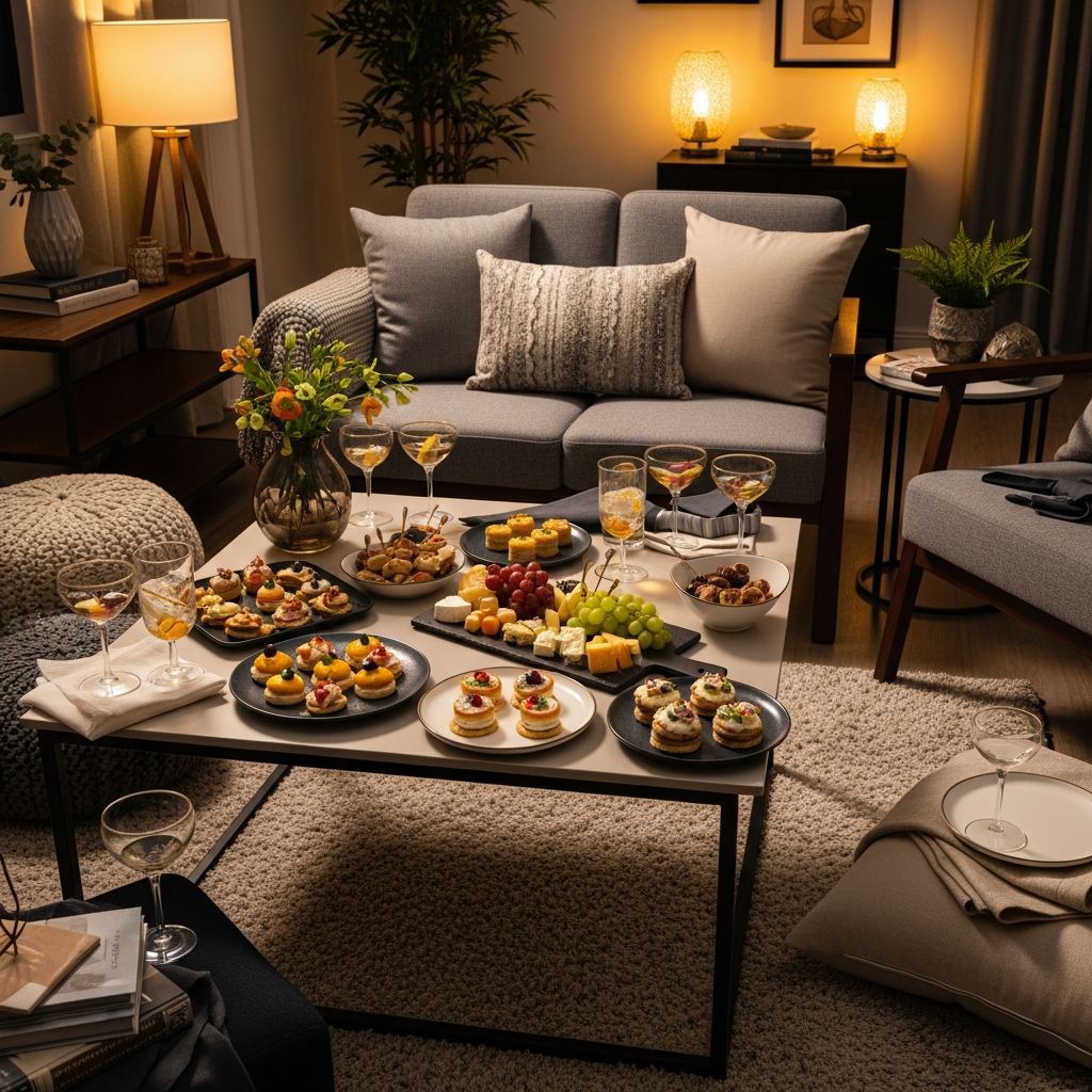 Transform your compact living area into a warm, inviting haven for memorable gatherings with practical hosting strategies.