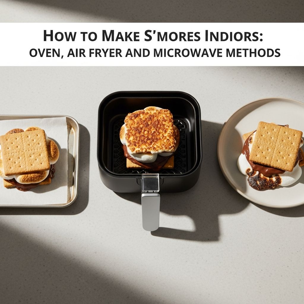 How to Make S’mores Indoors: Oven, Air Fryer, and Microwave Methods Master the art of making gooey, chocolatey s’mores at home using your oven, air fryer, or microwave with this complete indoor s’mores guide.