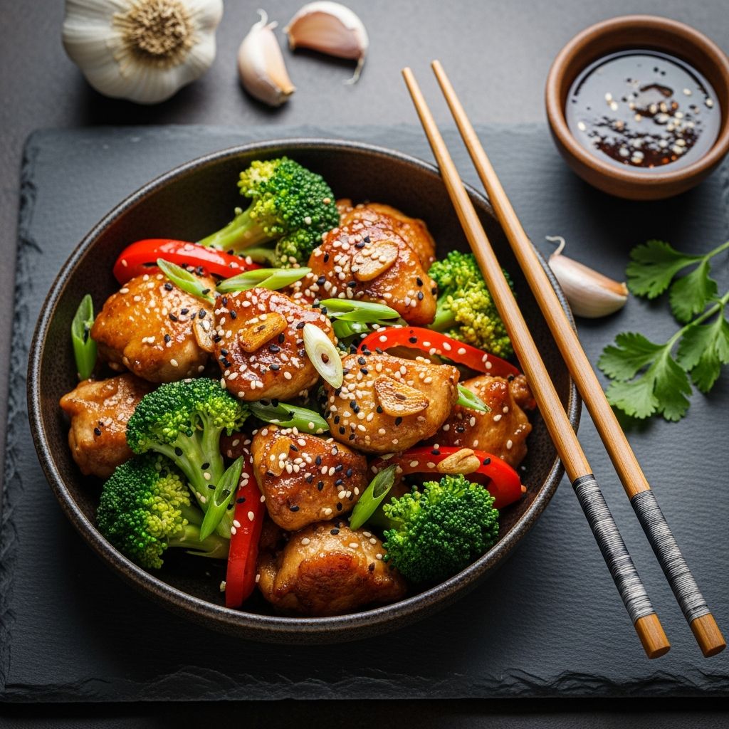 Stir-Fry Chicken with Garlic Sauce: Authentic Flavor in Every Bite Discover the secrets to a flavorful stir-fry chicken with garlic sauce, bursting with fresh veggies and a savory-sweet Chinese-inspired sauce.