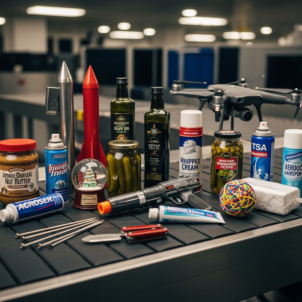 Stay ahead of airport security by knowing the unexpected items the TSA bans—including powders, snacks, gadgets, and more.