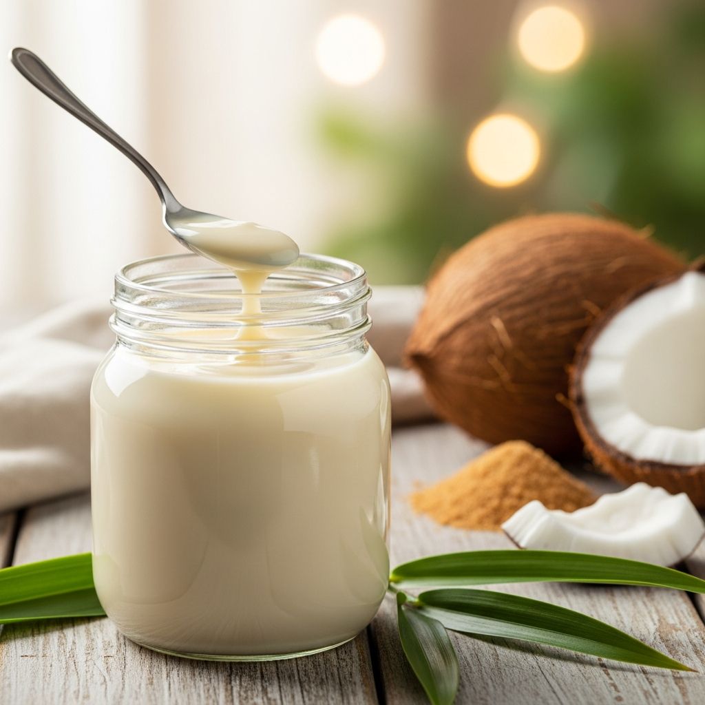 Sweetened Condensed Coconut Milk: An Easy Homemade Dairy-Free Alternative Make luscious homemade sweetened condensed coconut milk for dairy-free recipes from desserts to drinks.