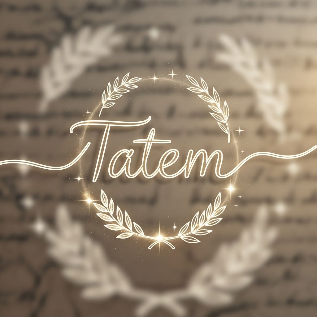 Tatem: Meaning, Origins & Popularity of a Unique Baby Name Discover the origins, meanings, cultural background, pronunciations, and popularity trends of the uncommon and joyful name Tatem.