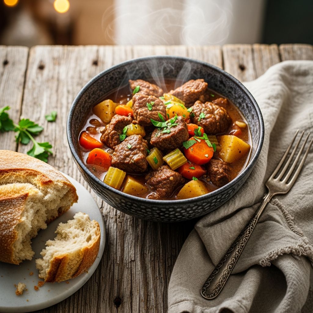 The Best Browned Beef Stew Ever: A Classic Comfort Recipe A classic, deeply flavored, and hearty beef stew recipe perfect for any season—simple methods, rich taste, and full of comfort in every bite.