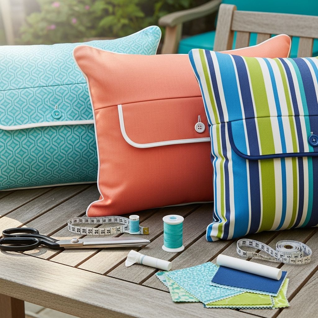 Three Creative Ways to Make Outdoor Pillows: A Complete DIY Envelope Pillow Guide Brighten your patio with handmade outdoor pillows using three practical and creative DIY techniques.