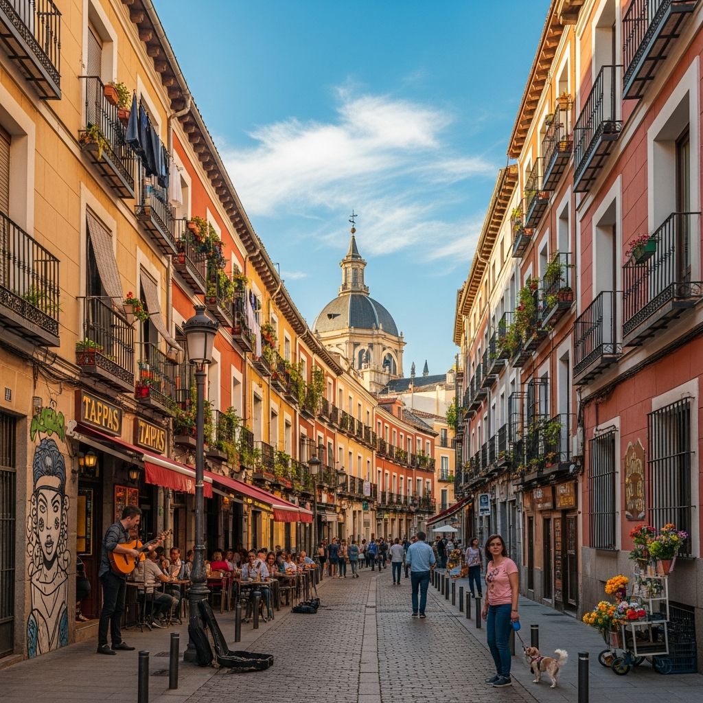 La Latina proudly blends centuries-old Madrid history with vibrant plazas, buzzing tapas bars, iconic markets, and dazzling local traditions.