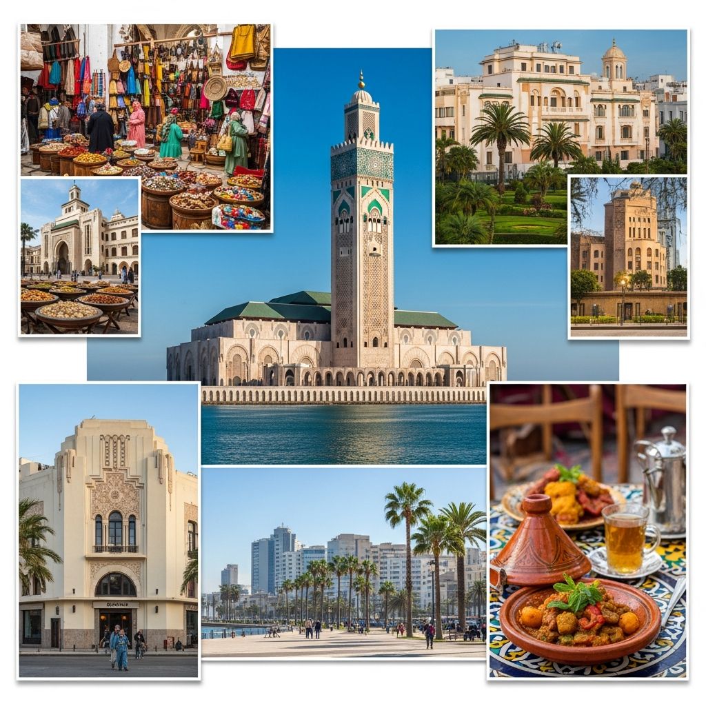 Discover Casablanca: Iconic Landmarks, Hidden Gems, and Local Experiences Await in Morocco’s Most Cosmopolitan City.