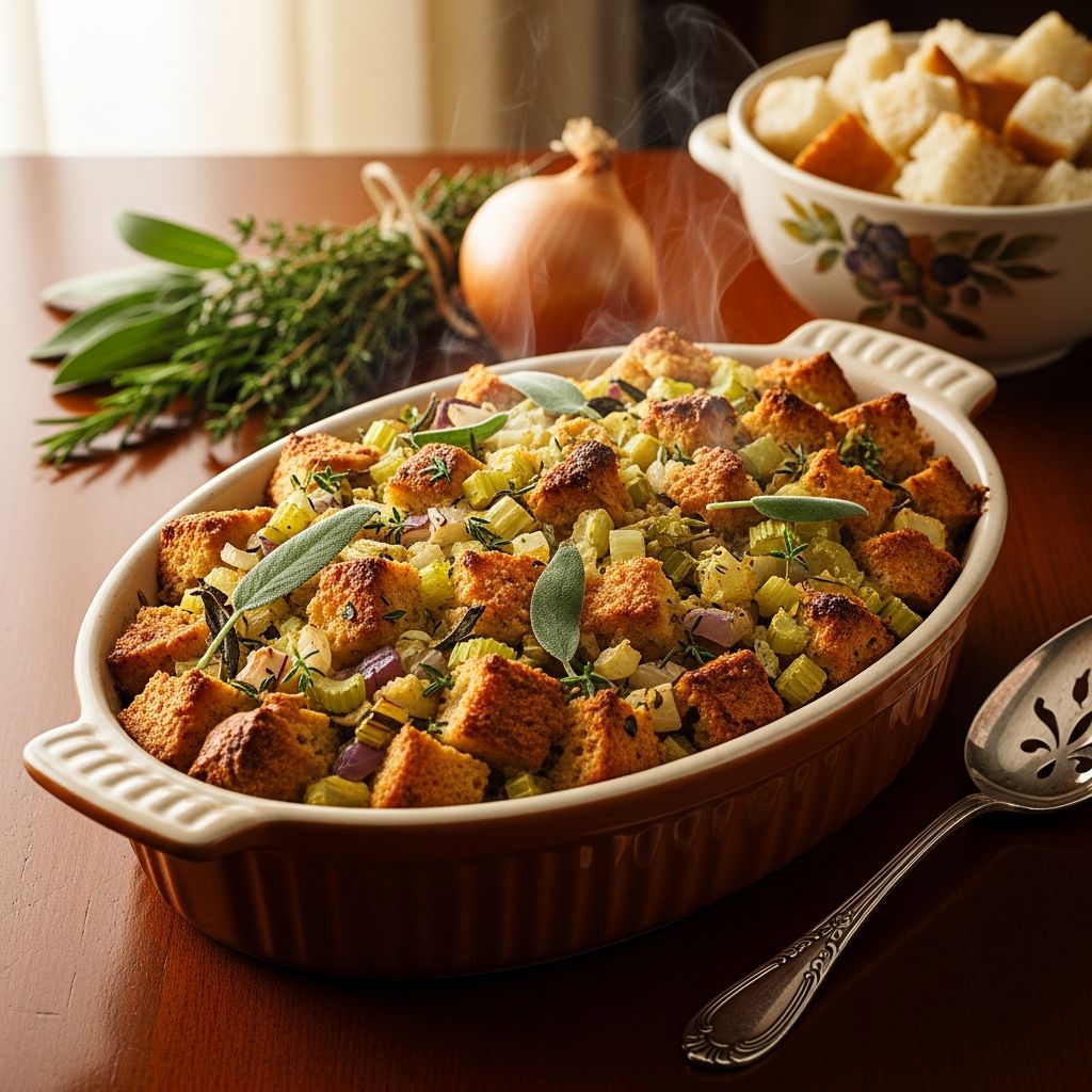 Explore the timeless flavors, expert tips, and variations of classic baked stuffing for every holiday table.