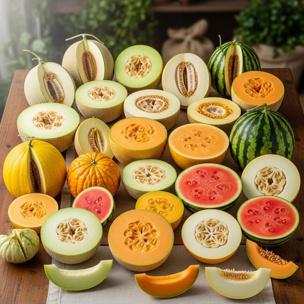 24 Types of Melons: Exploring Unique Flavors, Origins, and Uses Discover the diverse world of melons, from classic varieties to rare hybrids, with tips on selection, flavor profiles, and culinary uses.