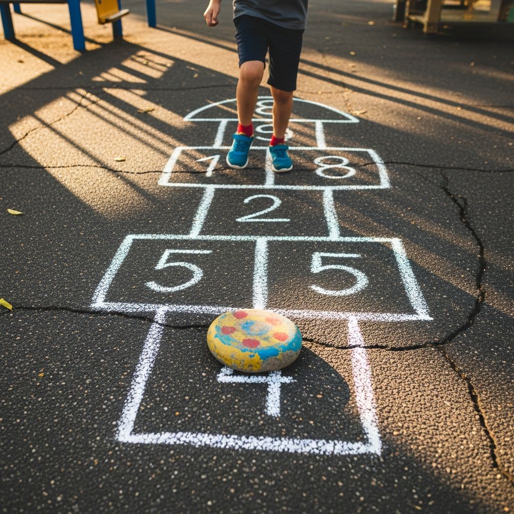 Everything parents and kids need to know about playing hopscotch: from origins and setup, to technique, rules, and lifelong benefits.