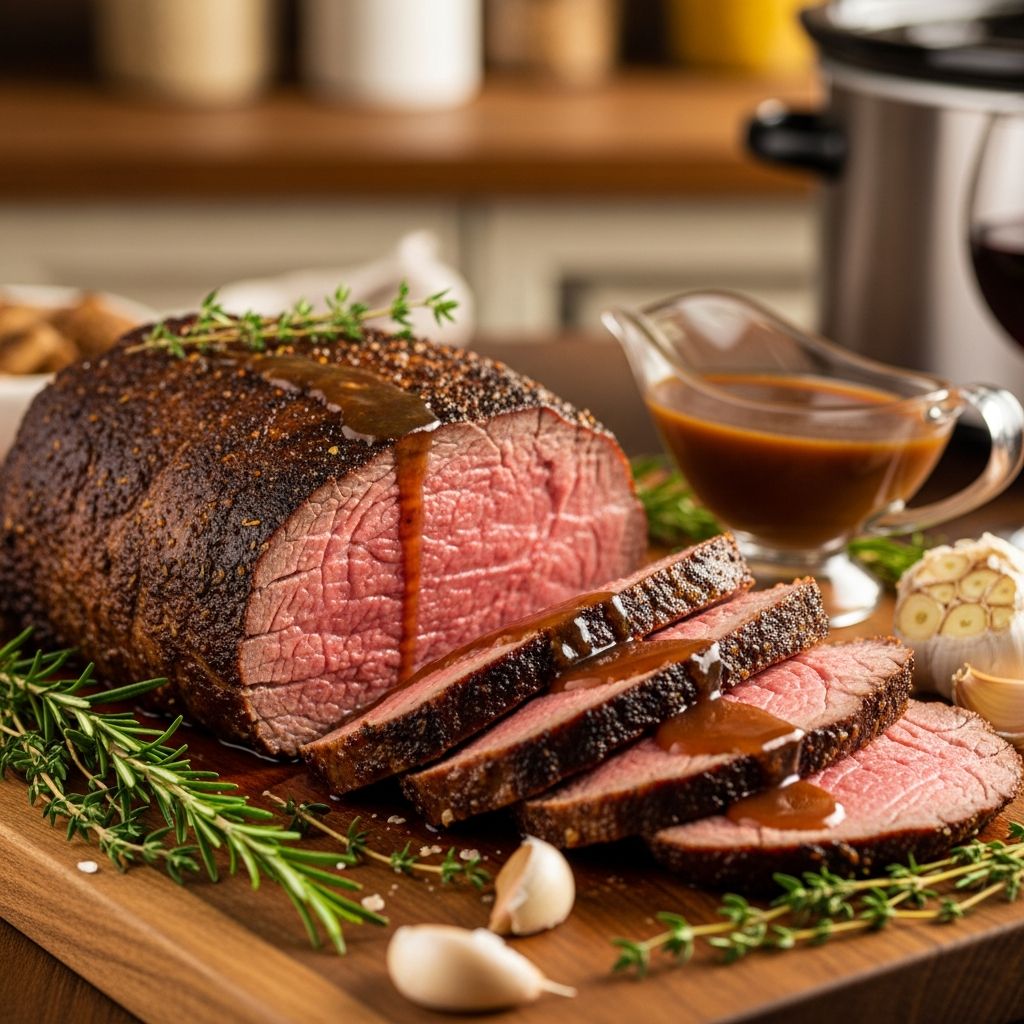 Learn how to make a melt-in-your-mouth London Broil using easy slow cooker techniques, rich marinades, and classic vegetables.