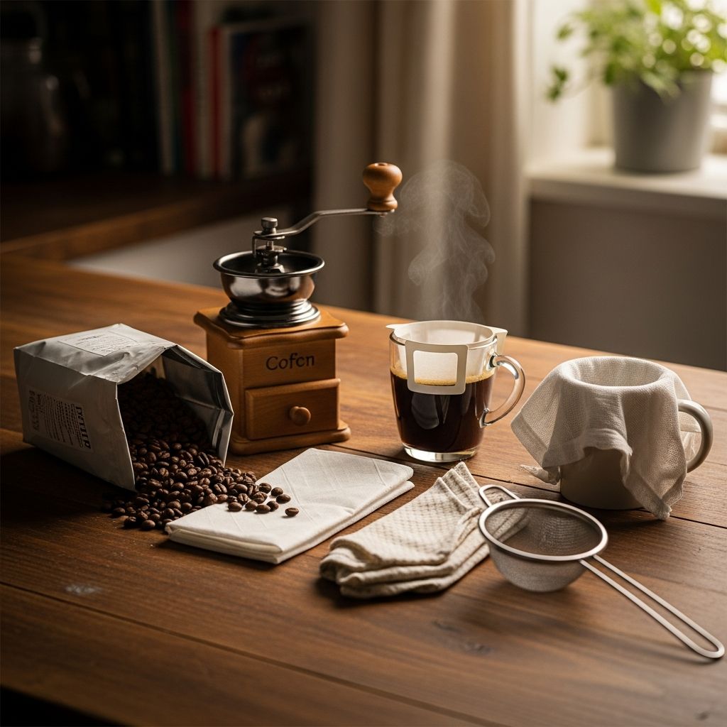 Discover practical coffee filter substitutes using common household items, so you never miss out on your morning cup.