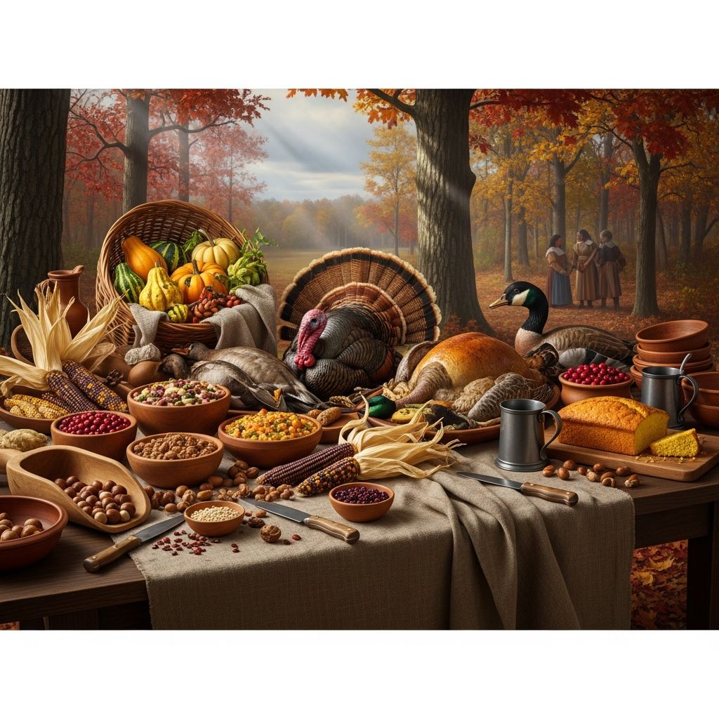 Exploring the authentic foods, flavors, and stories of the very first Thanksgiving feast and how it differs from today’s holiday meal.